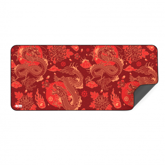 Hawk Red Dragon 90x40 Mouse Pad